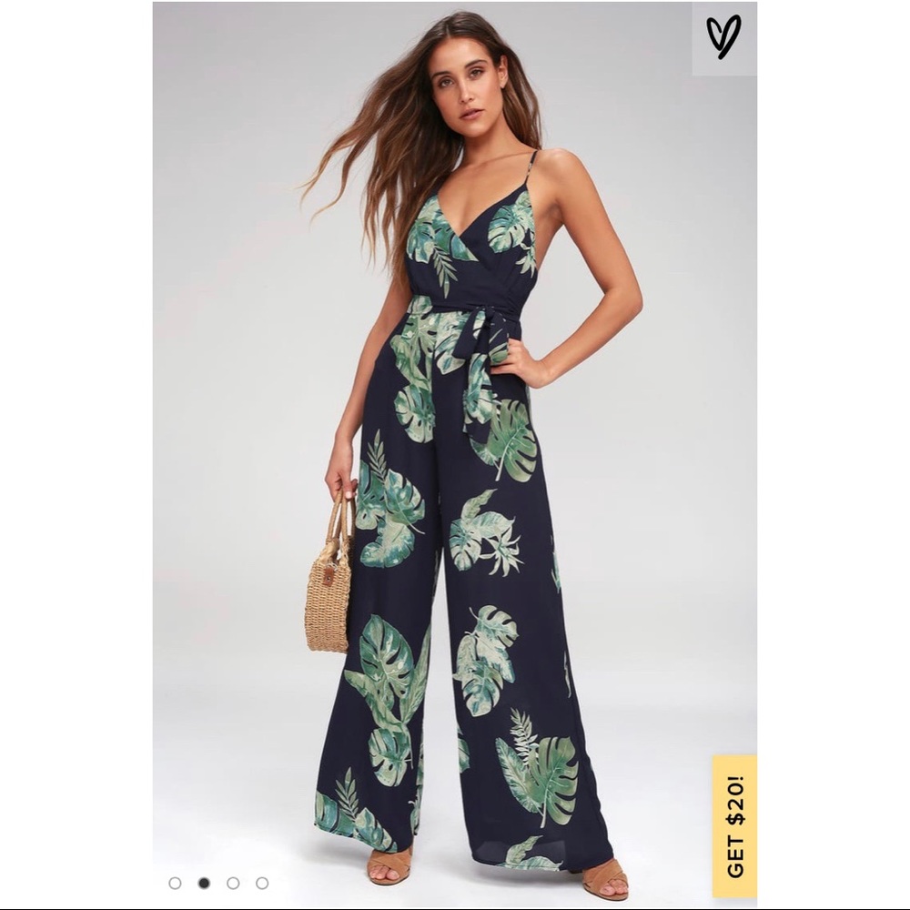 SOLD - Lulu’s Tropical Jumpsuit - Picture 2 of 5